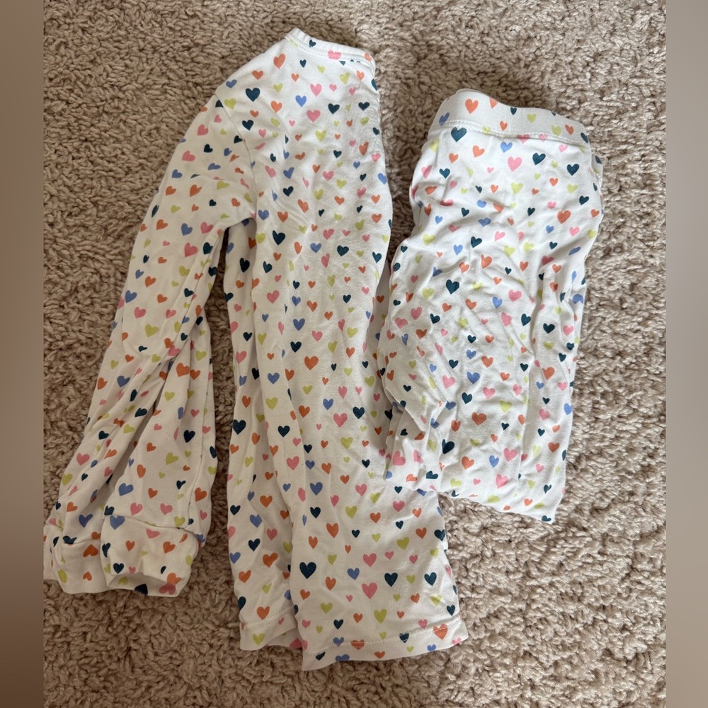 Magnetic Me Multicolor Heart Kids Pajama Set